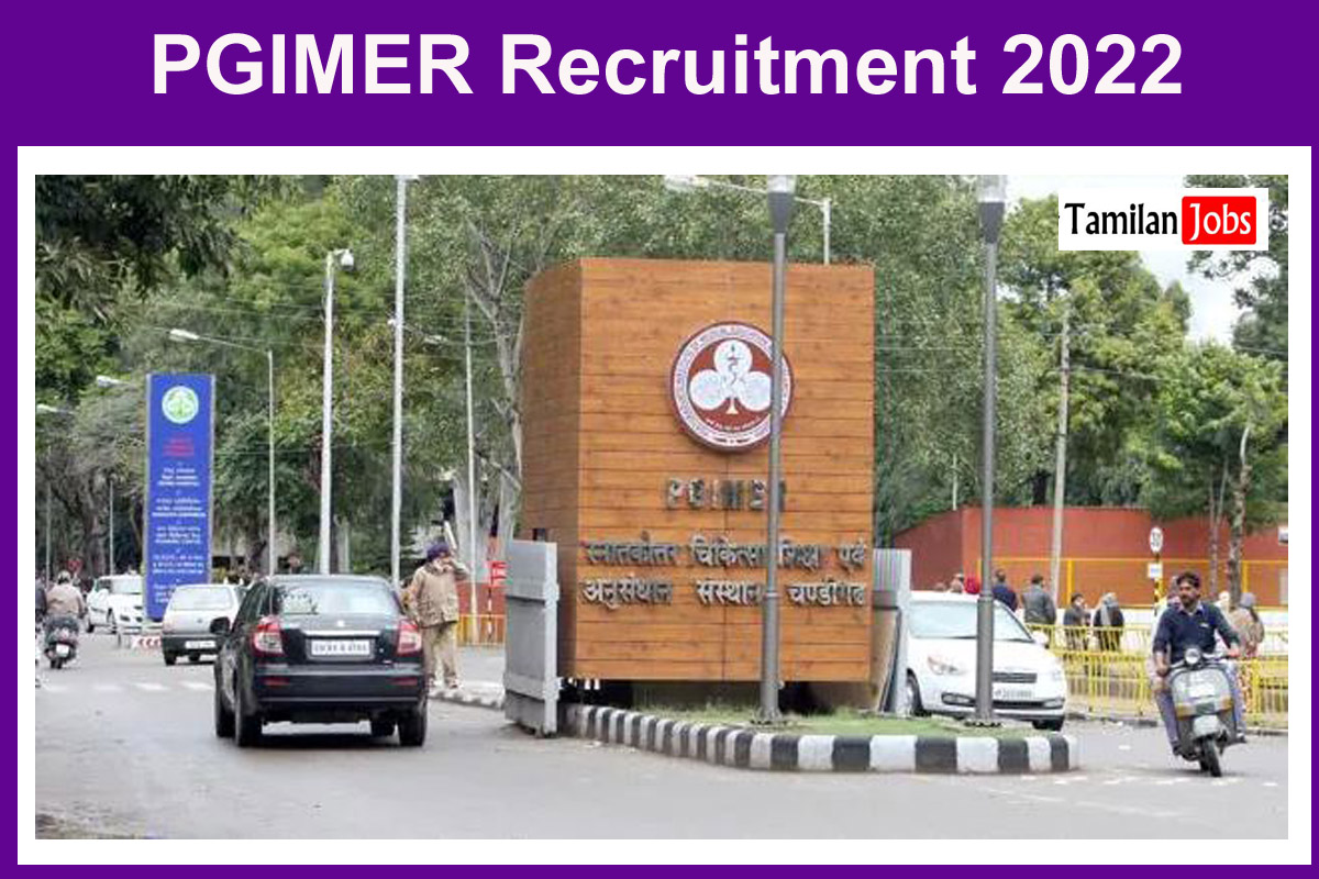 PGIMER Recruitment 2022 - Tamilan Jobs PGIMER Recruitment 2022