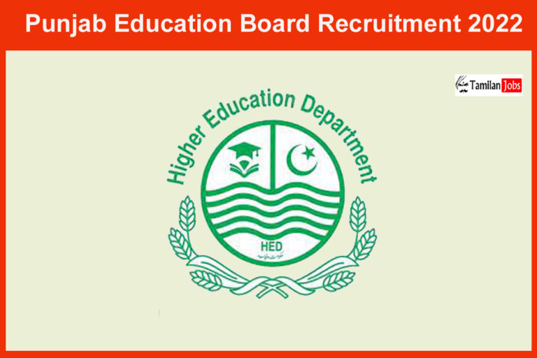 Punjab Education Board Recruitment 2022