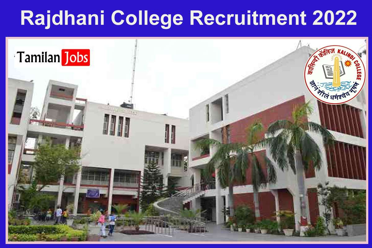 Rajdhani College Recruitment 2022