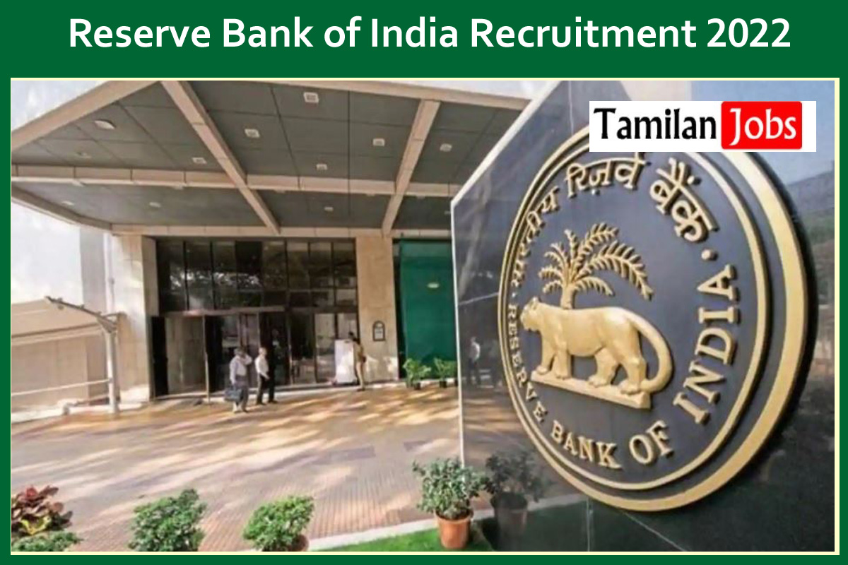 Reserve Bank of India Recruitment 2022