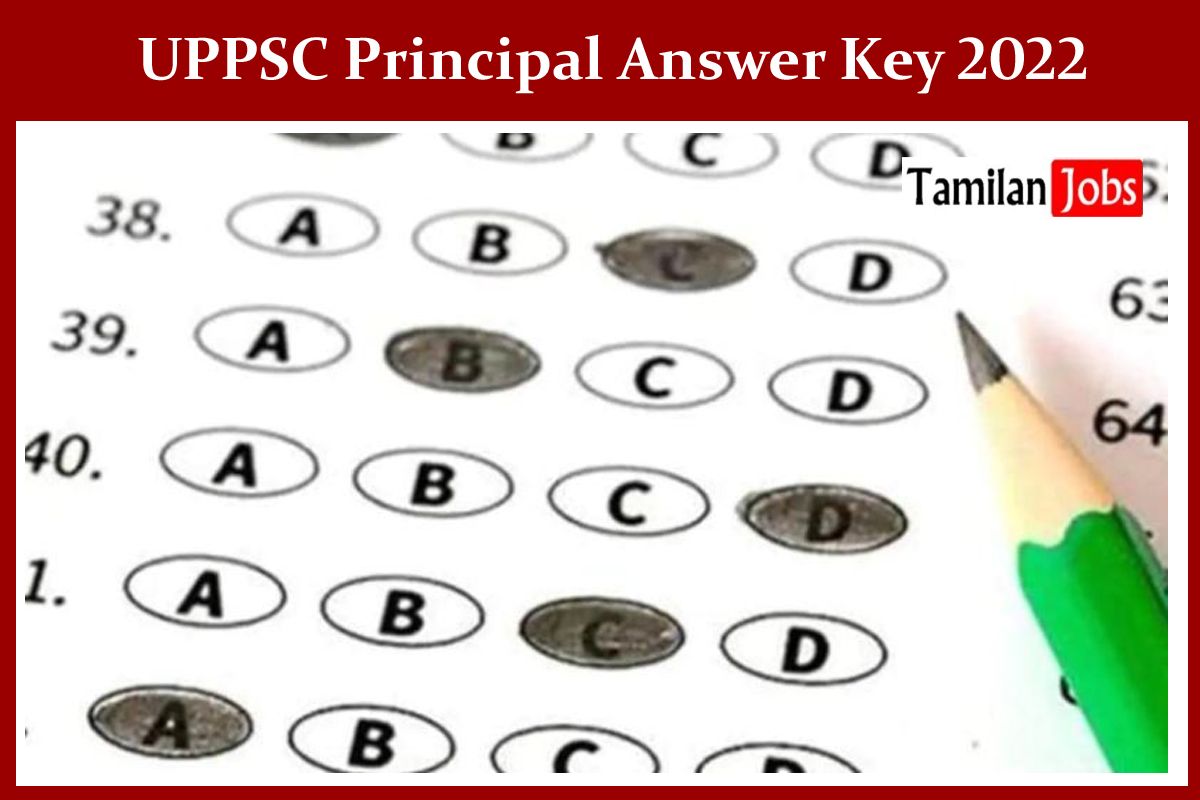 UPPSC Principal Answer Key 2022 
