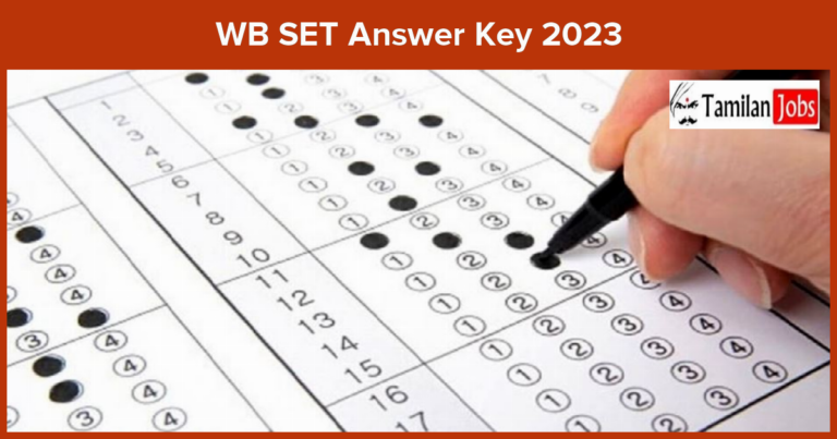 WB SET Answer Key 2023 (OUT) Check West Bengal State Eligibility Test Key Here