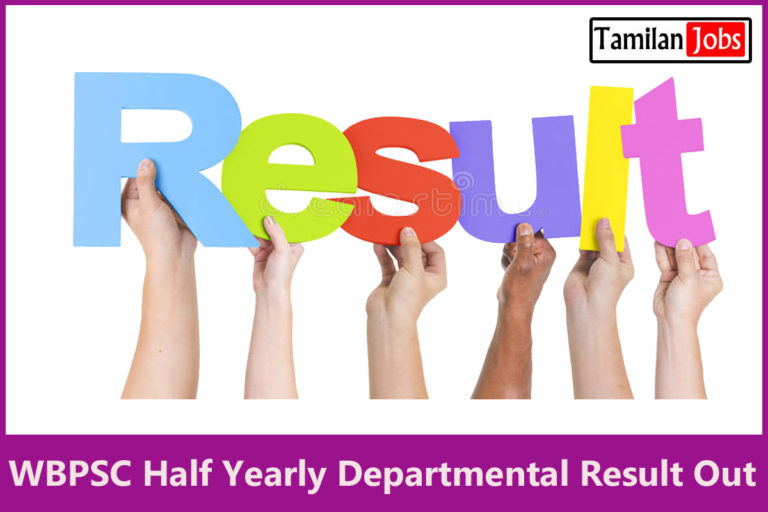 WBPSC Half Yearly Departmental Result 2022 Released Merit List