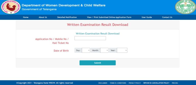 WDCW Telangana Extension Officer Result 2022