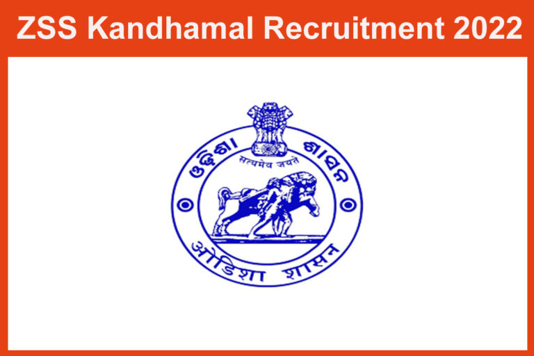 ZSS Kandhamal Recruitment 2022