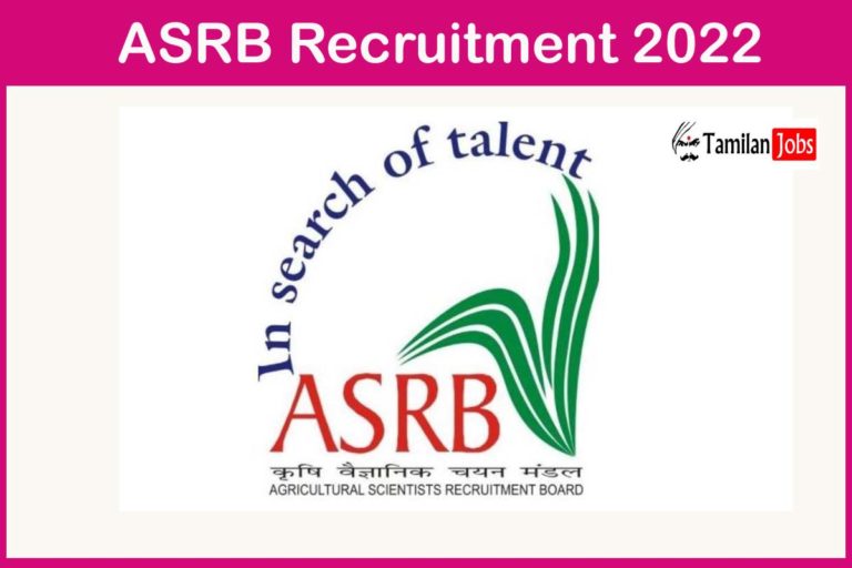 ASRB Recruitment 2022