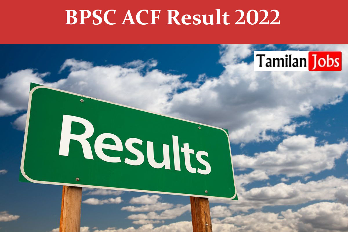 BPSC ACF Result 2022
