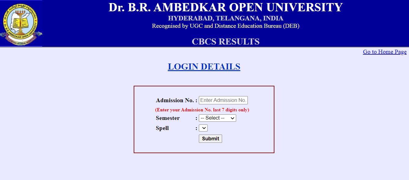 BRAOU 1st Sem Results 2021