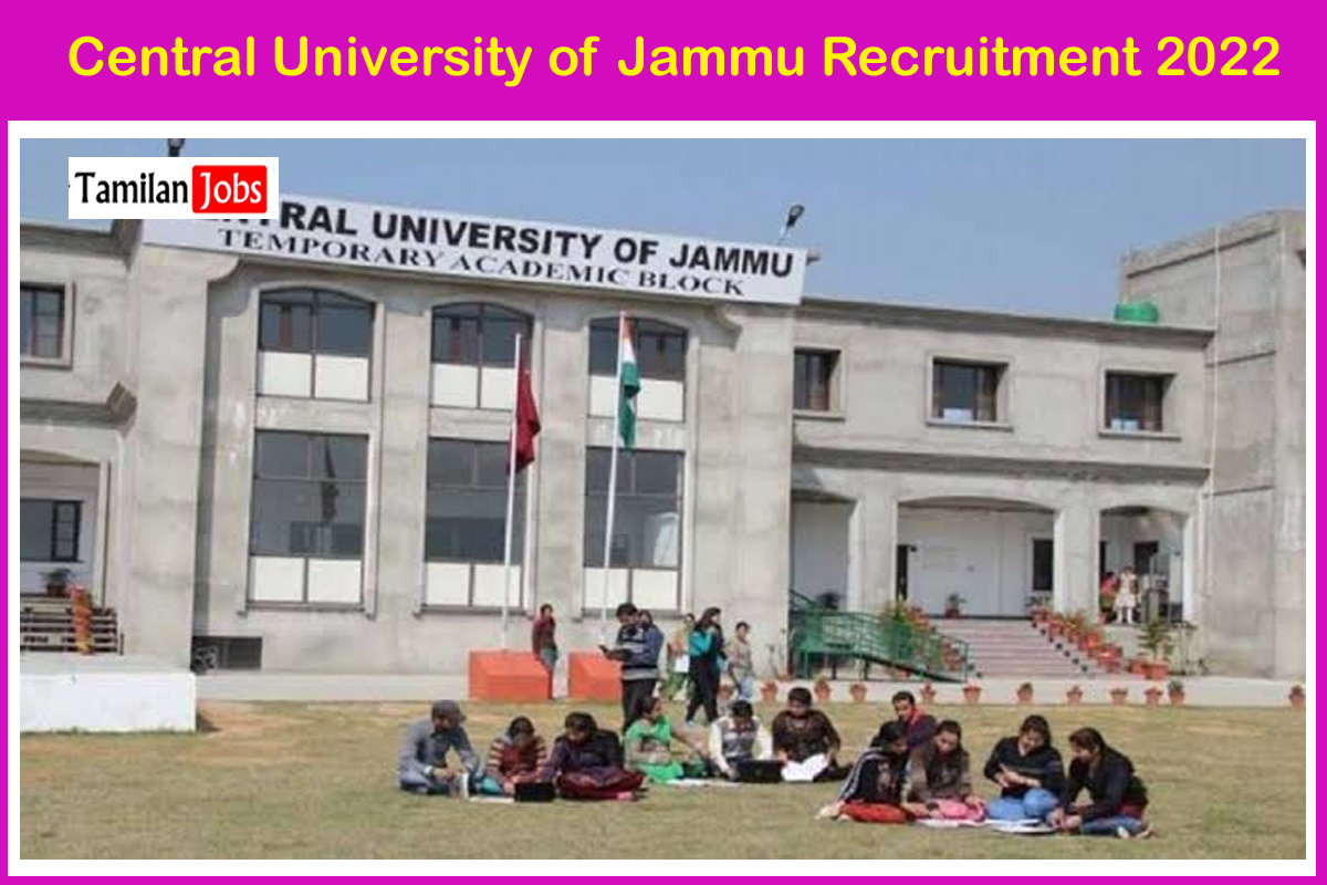 Central University of Jammu Recruitment 2022