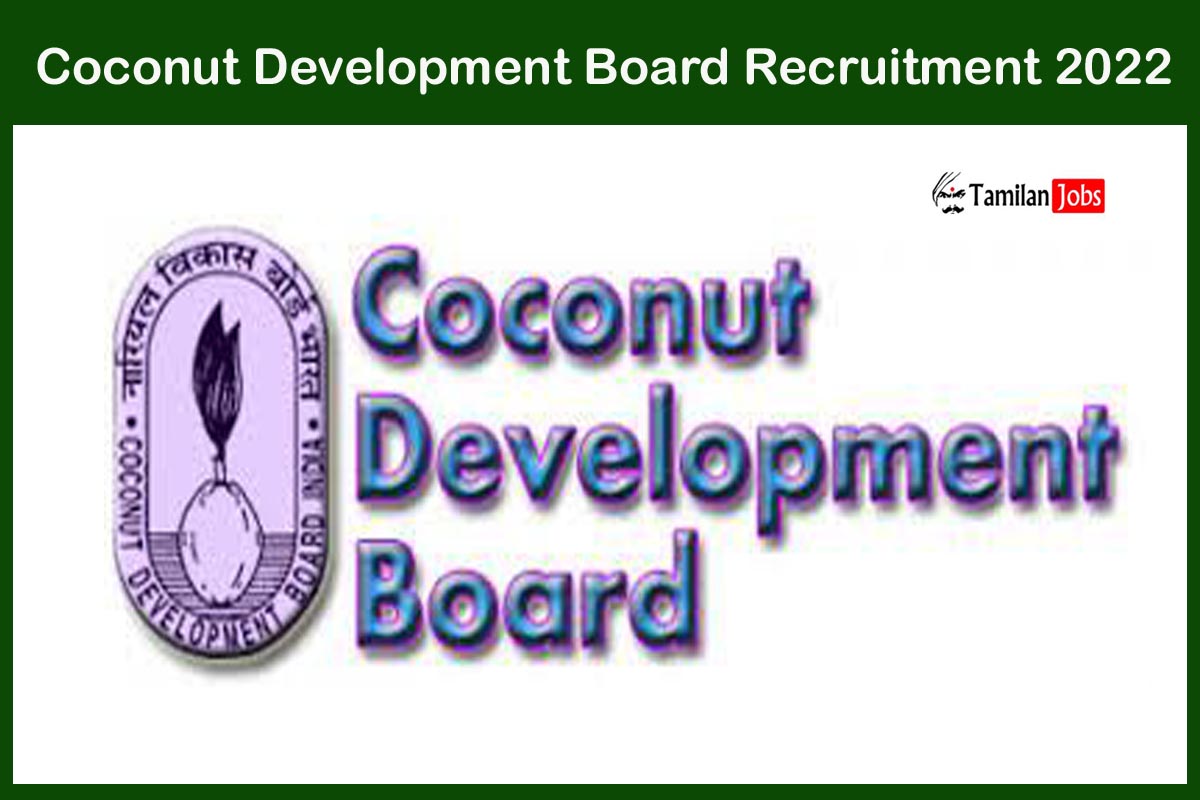Coconut Development Board Recruitment 2022