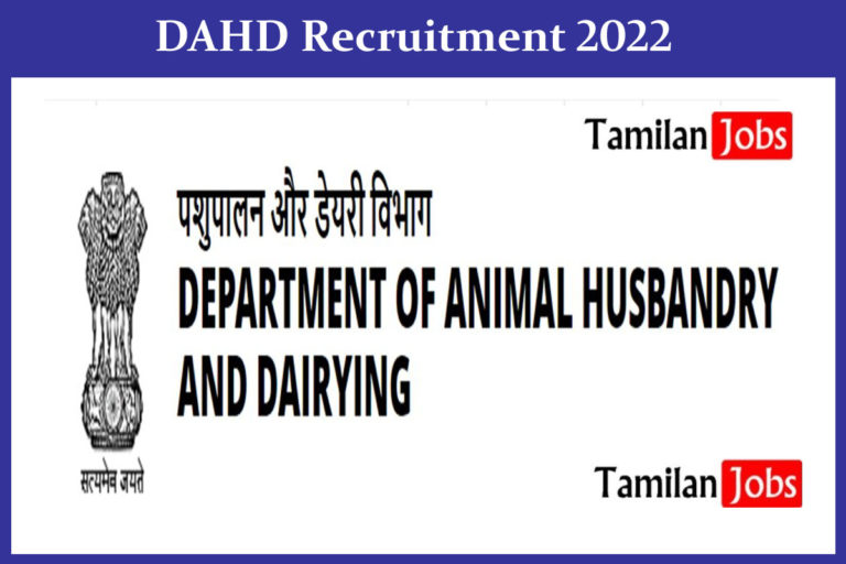 DAHD Recruitment 2022