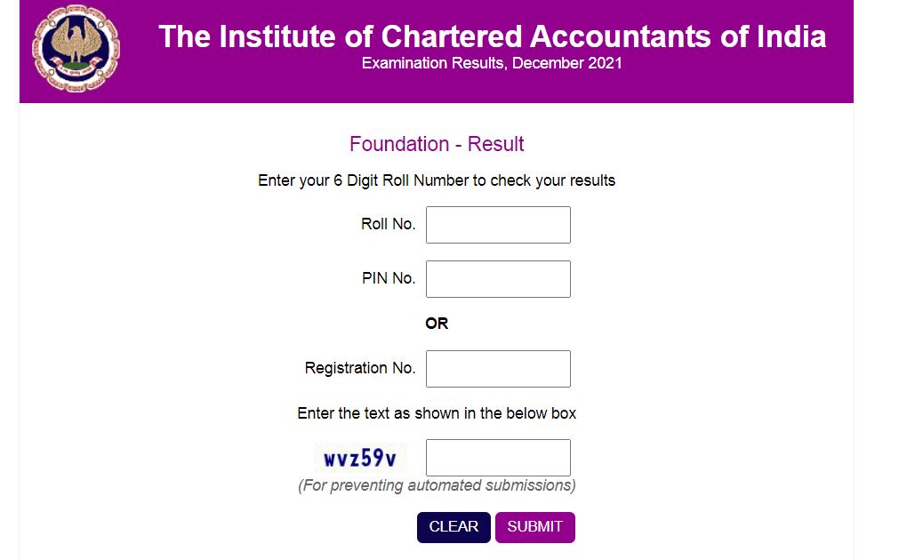 ICAI CA Foundation Result Dec 2021