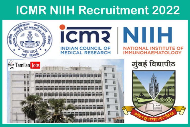 ICMR NIIH Recruitment 2022