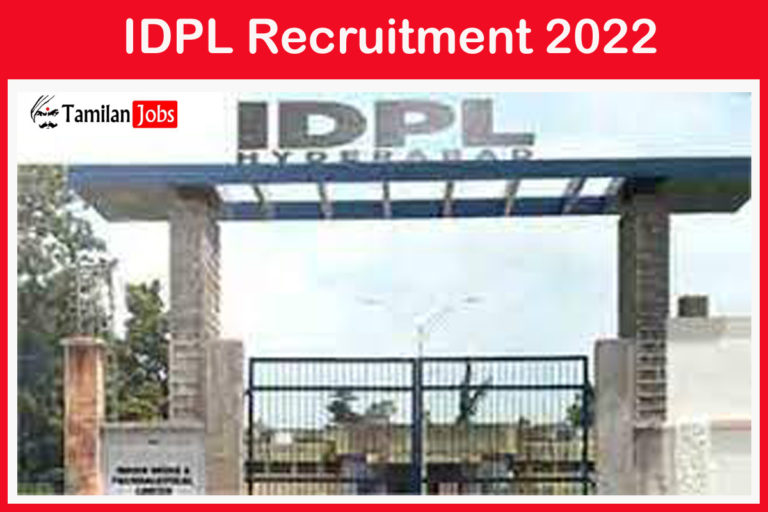 IDPL Recruitment 2022