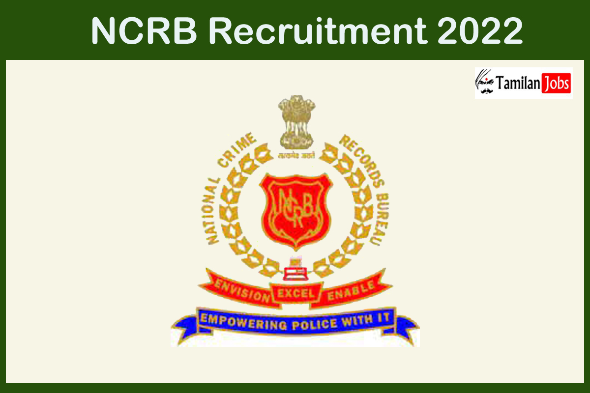 NCRB Recruitment 2022