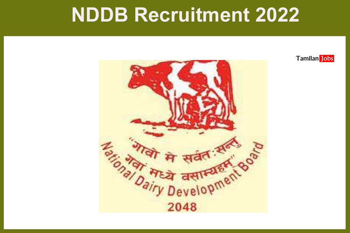 NDDB Recruitment 2022