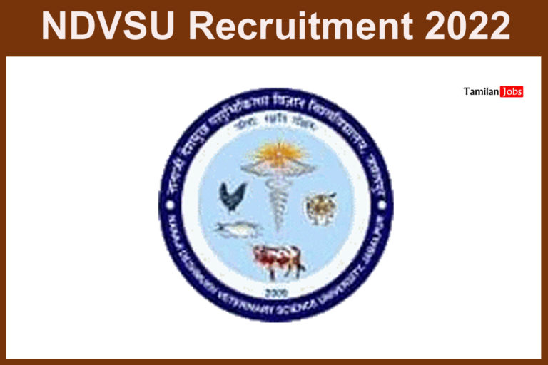 NDVSU Recruitment 2022