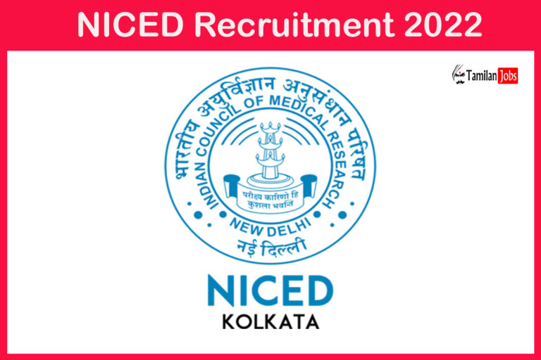 NICED Recruitment 2022