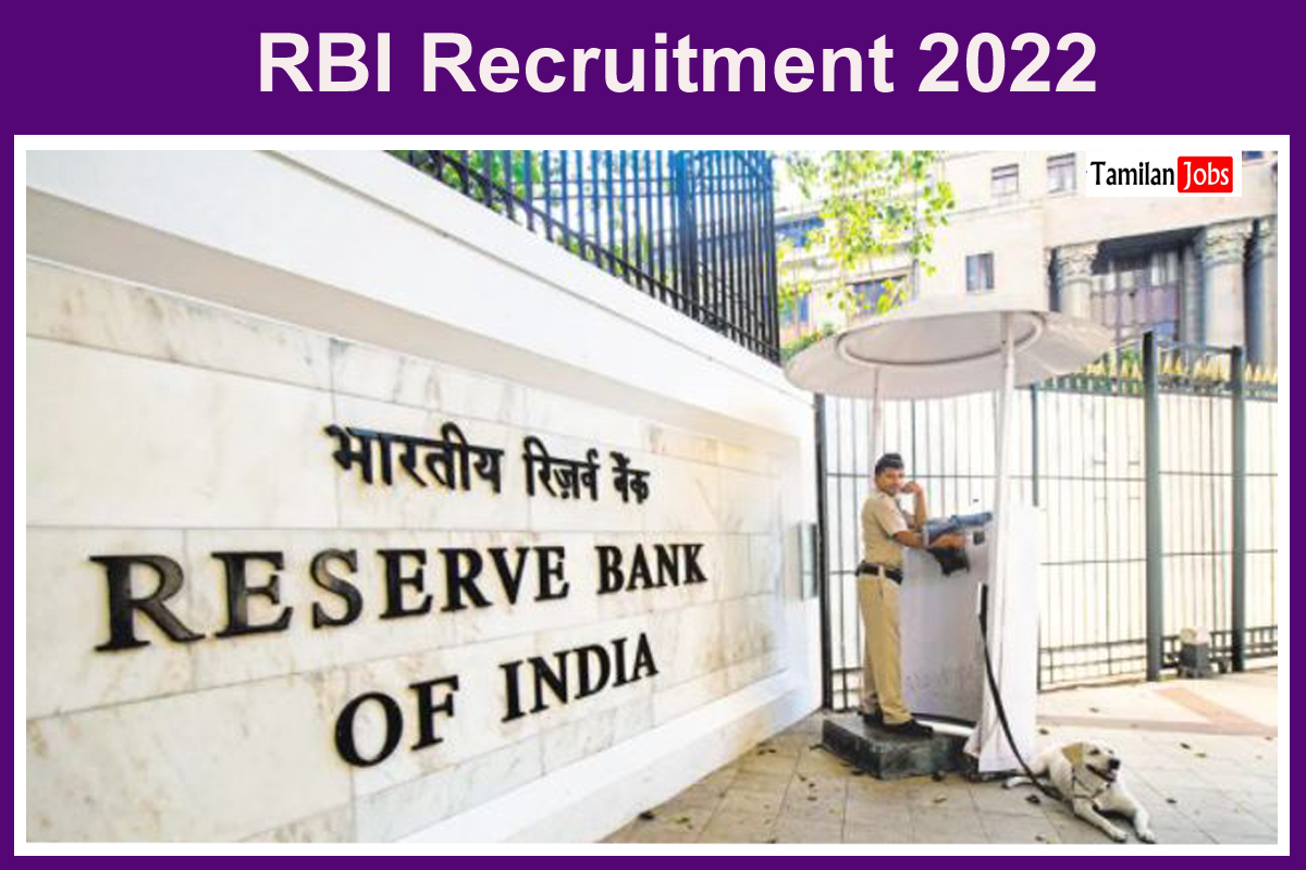 Rbi Recruitment 2022