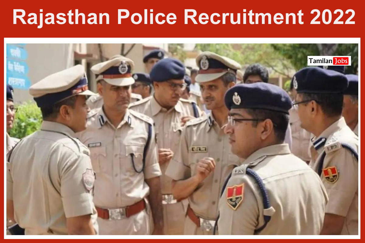 Rajasthan Police Recruitment 2022