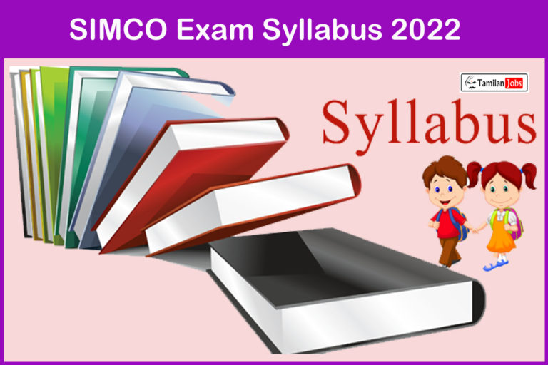 SIMCO Exam Syllabus 2022