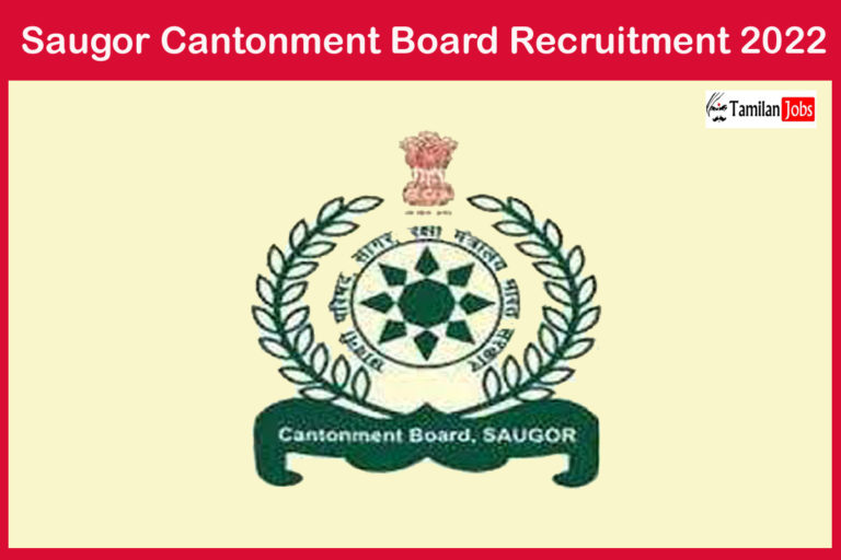 Saugor Cantonment Board Recruitment 2022'