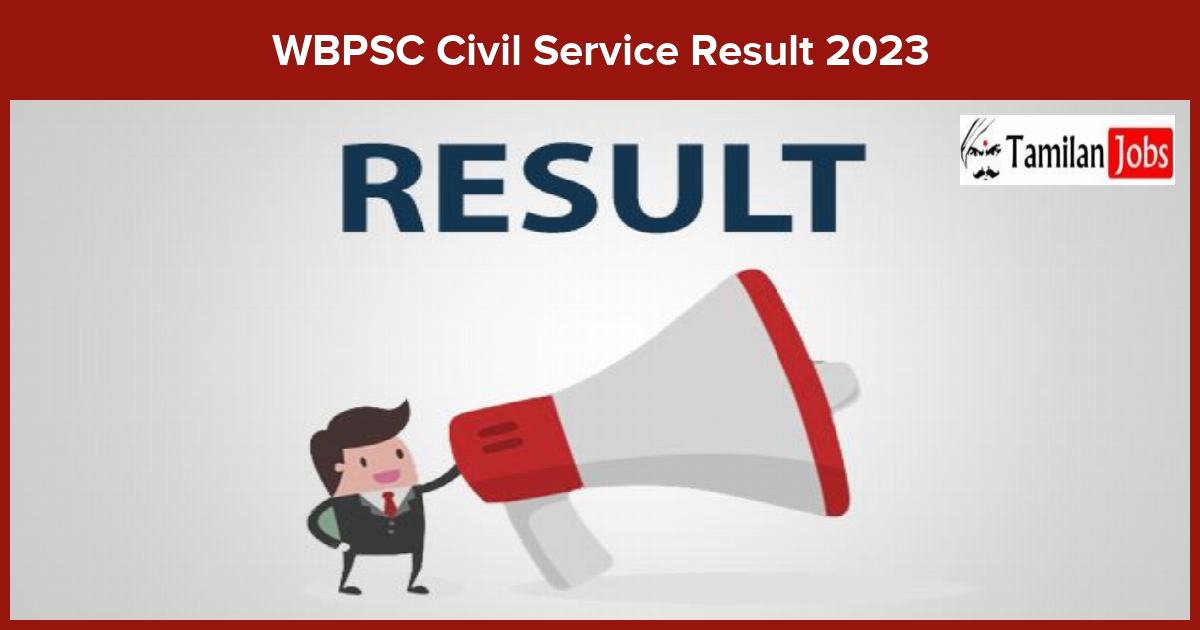 Wbpsc Civil Service Result 2023