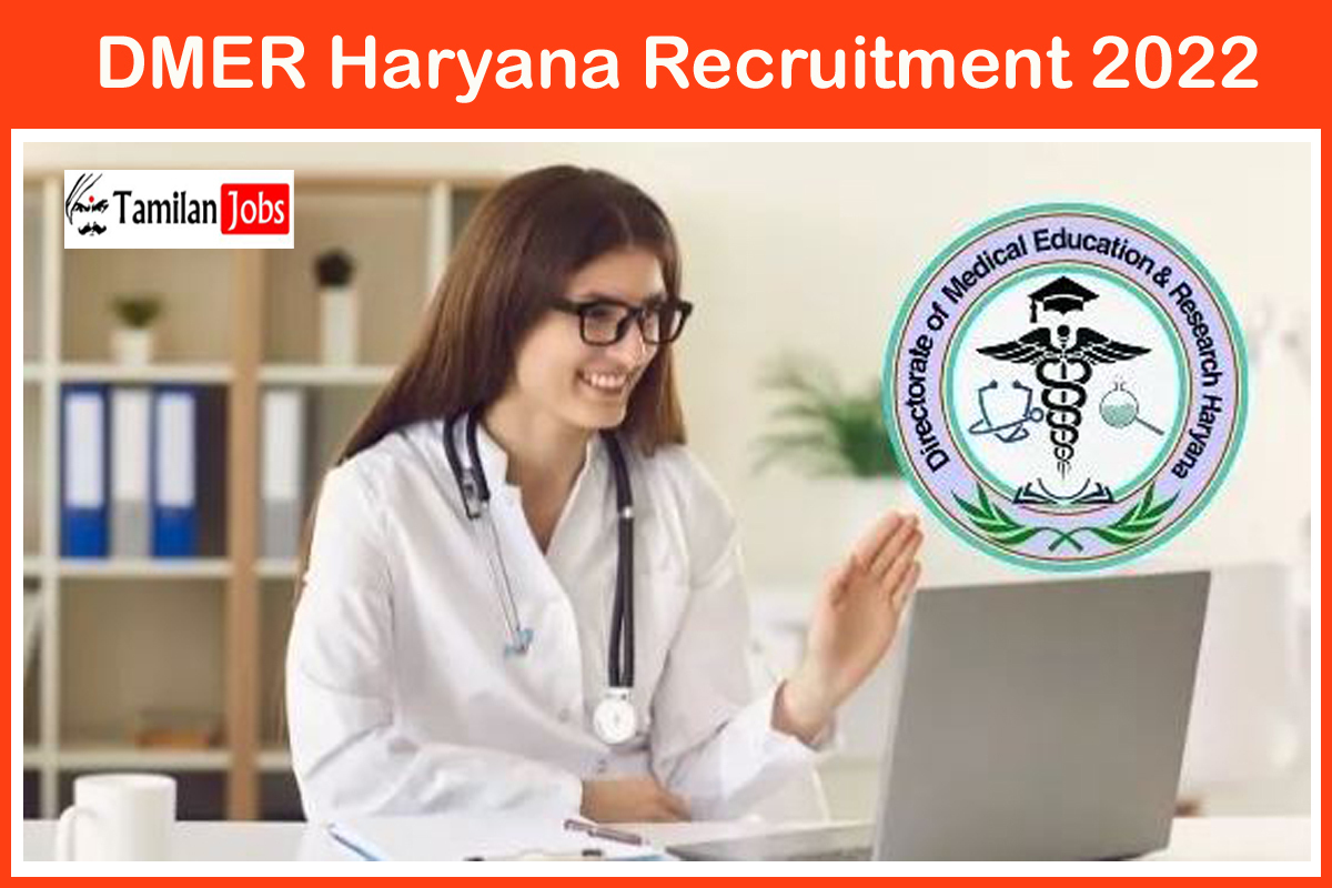 DMER Haryana Recruitment 2022