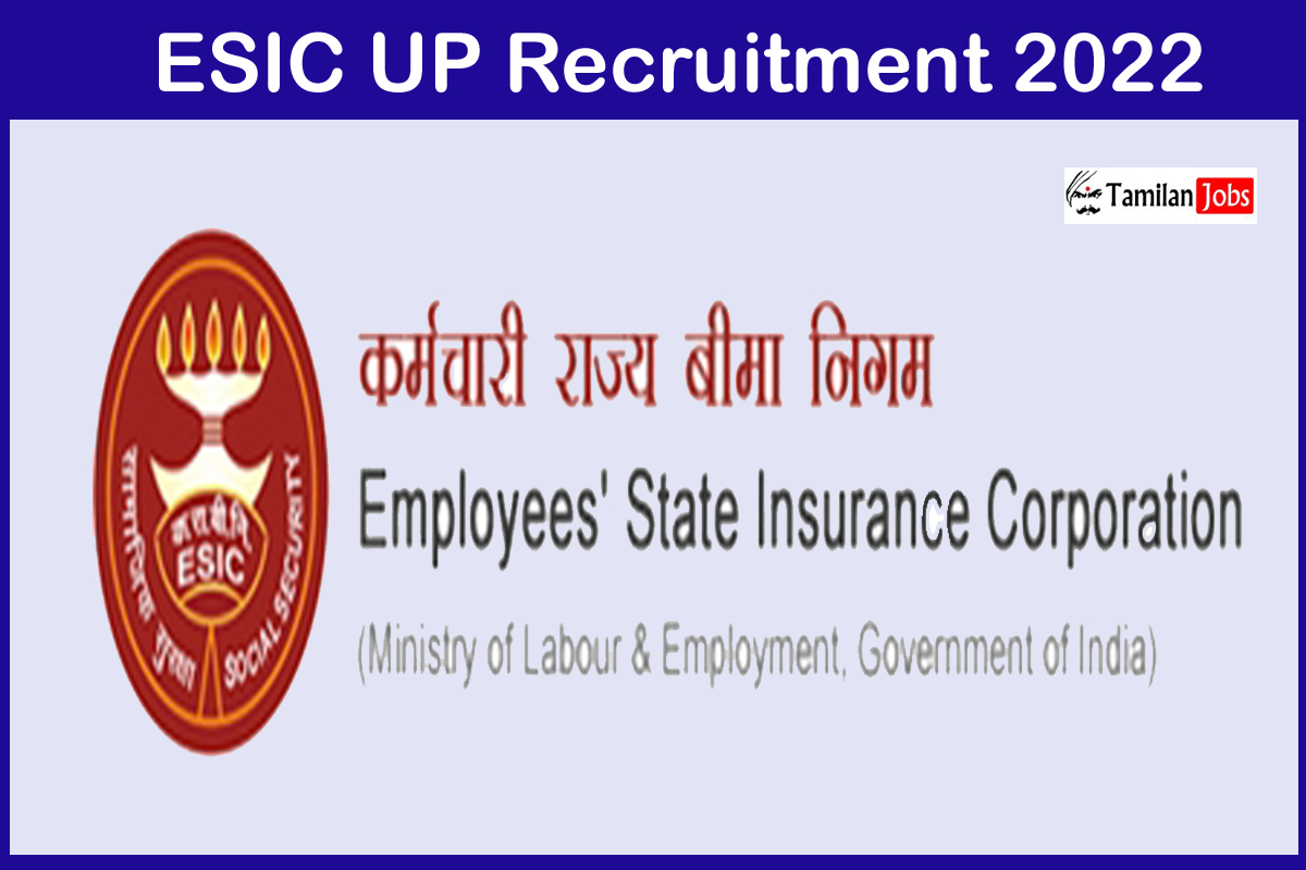 Esic Up Recruitment 2022