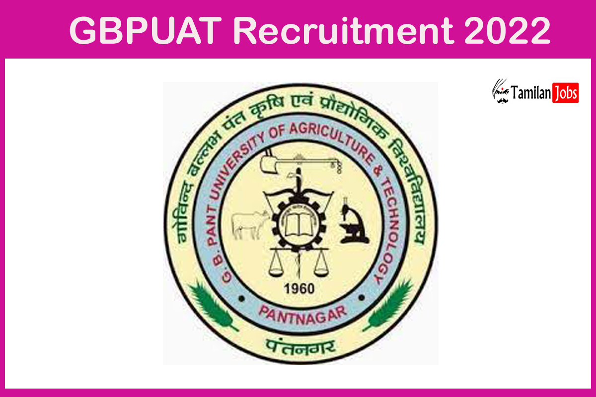 GBPUAT Recruitment 2022