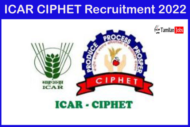 ICAR CIPHET Recruitment 2022