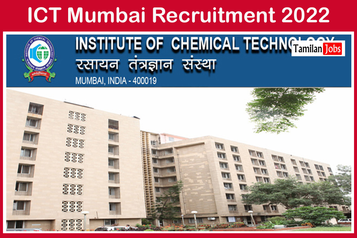 Ict Mumbai Recruitment 2022