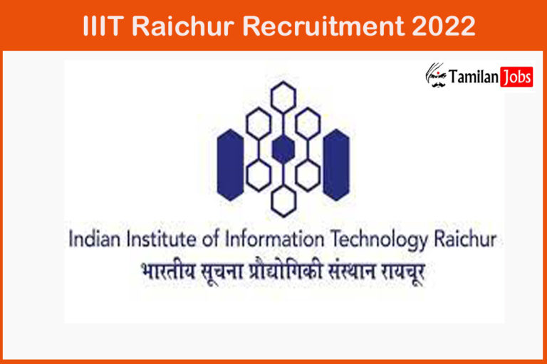 IIIT Raichur Recruitment 2022