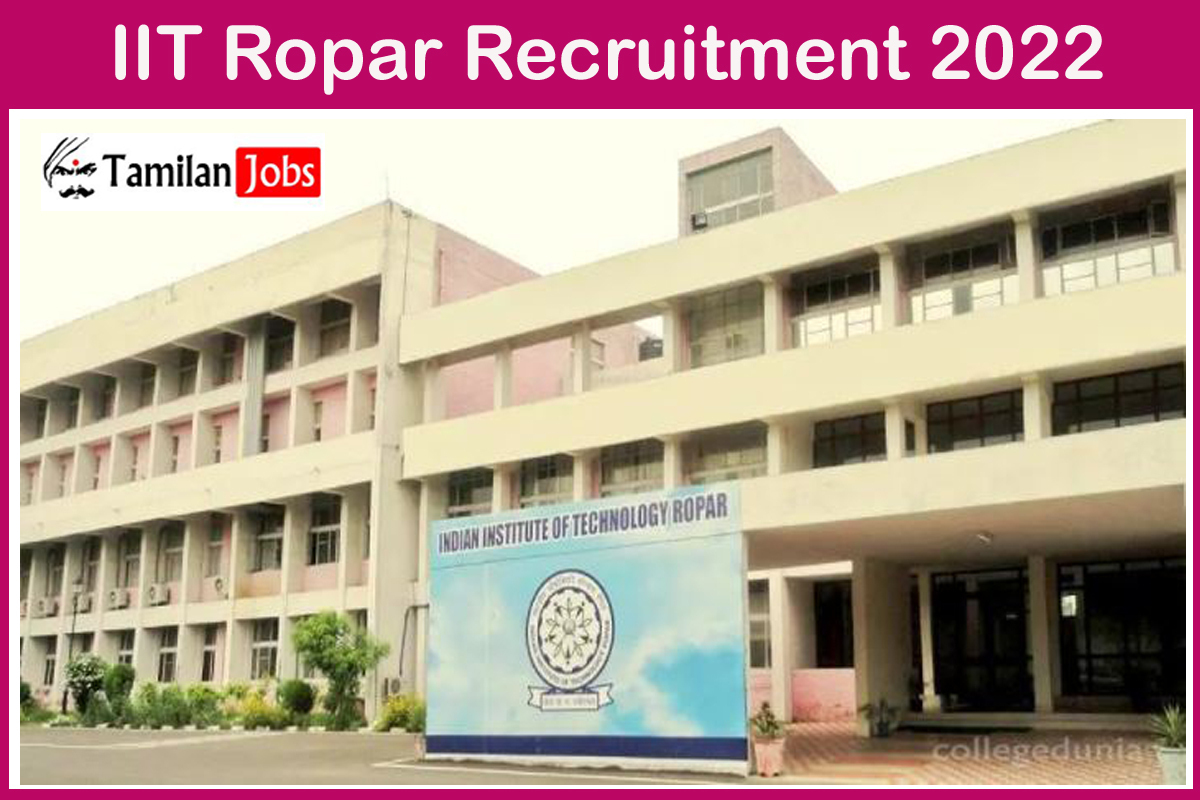 IIT Ropar Recruitment 2022