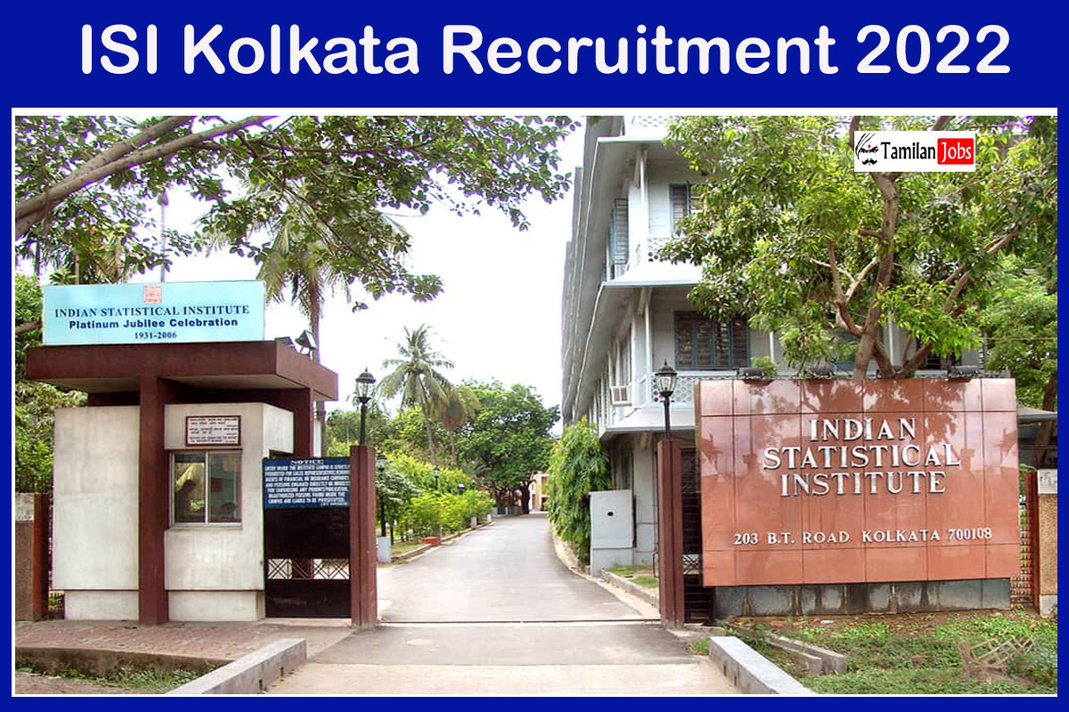 ISI Kolkata Recruitment 2022