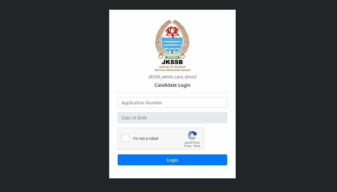 JKSSB Admit Card 2022