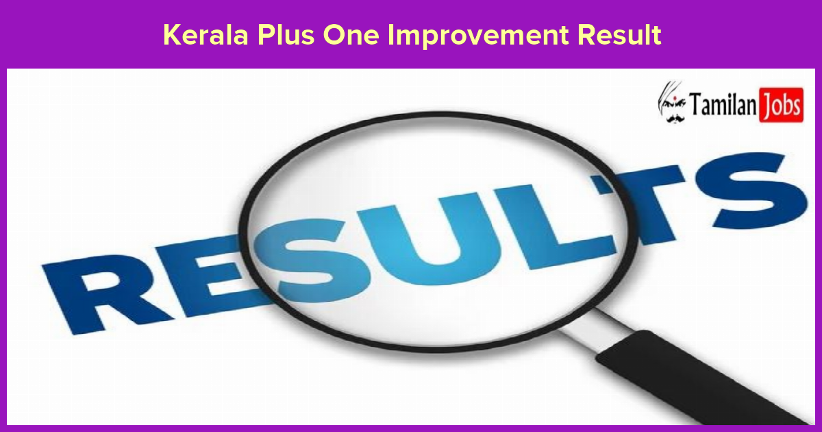Kerala Plus One Improvement Result