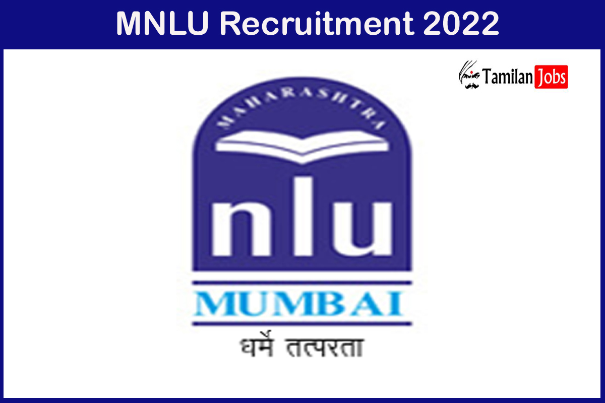 MNLU Recruitment 2022