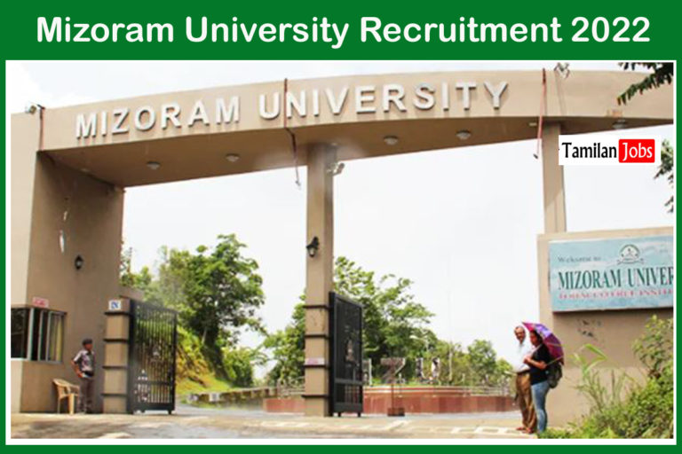Mizoram University Recruitment 2022
