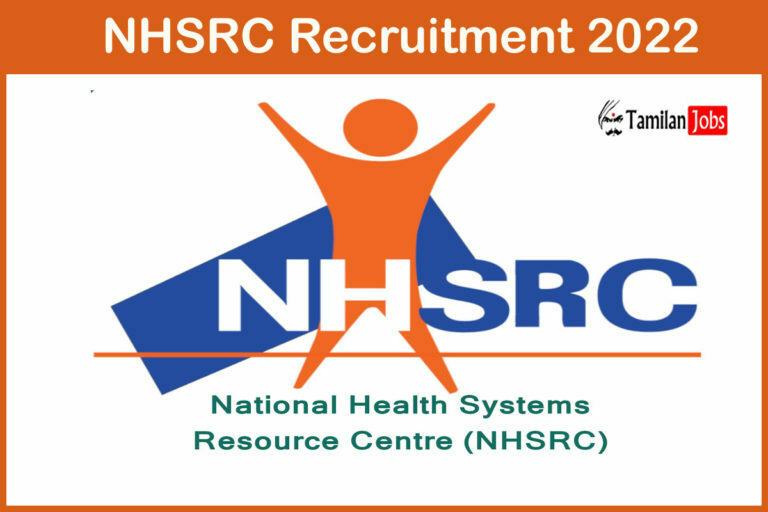 NHSRC Recruitment 2022