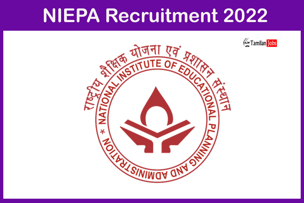 NIEPA Recruitment 2022