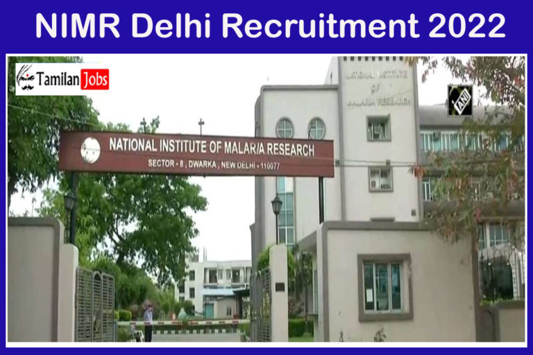 NIMR Delhi Recruitment 2022