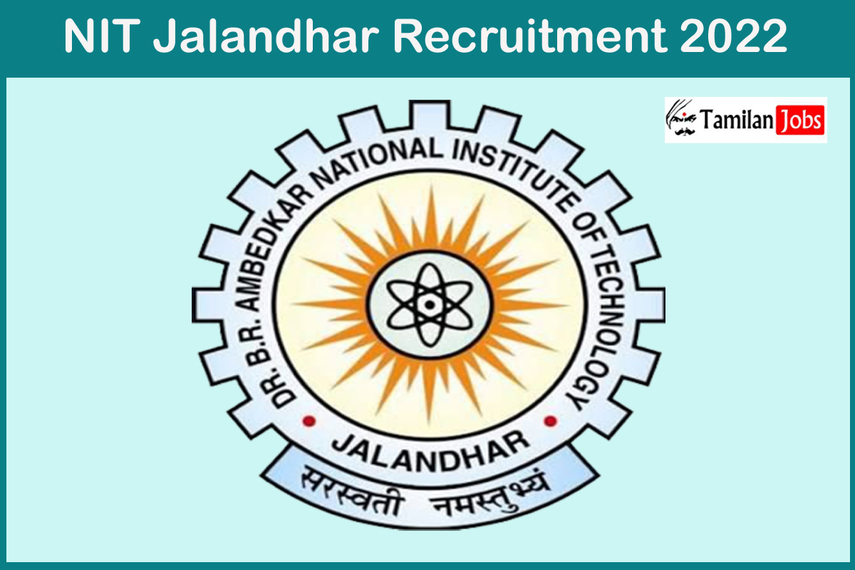 NIT Jalandhar Recruitment 2022