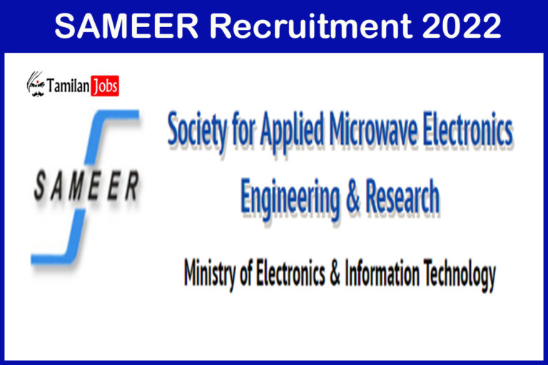 SAMEER Recruitment 2022