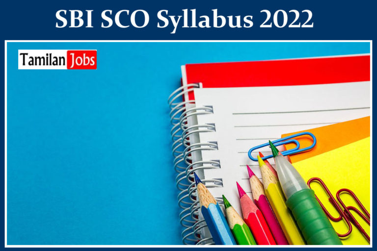 SBI SCO Syllabus 2022