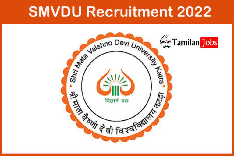 SMVDU Recruitment 2022