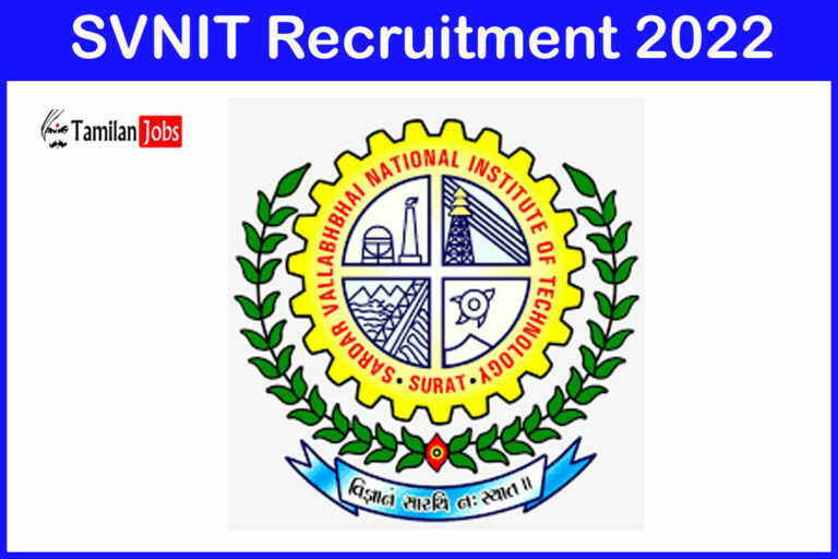 SVNIT Recruitment 2022