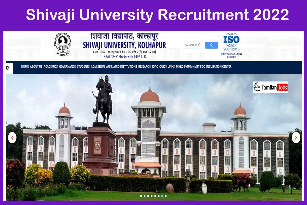 shivaji university phd prospectus 2022