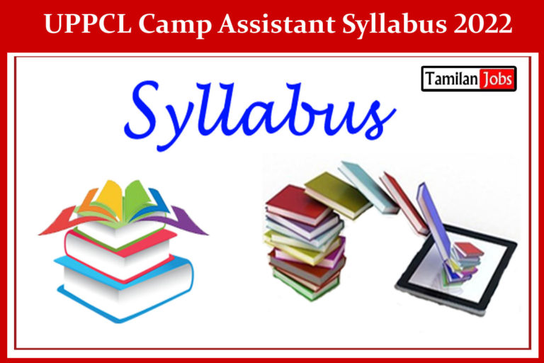 UPPCL Camp Assistant Syllabus 2022