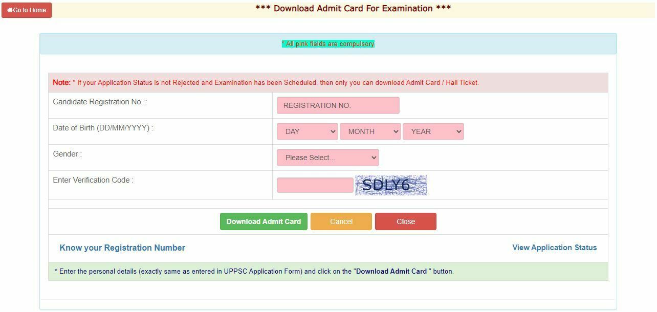 UPPSC ACF RFO Mains Admit Card 2022